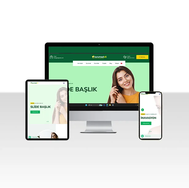 Hazır Web Sitesi Green