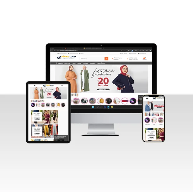 E-Ticaret Tesettür Web Paketi White